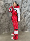 Women’s Ski Suit – One Piece Snow Suit FREYA RED