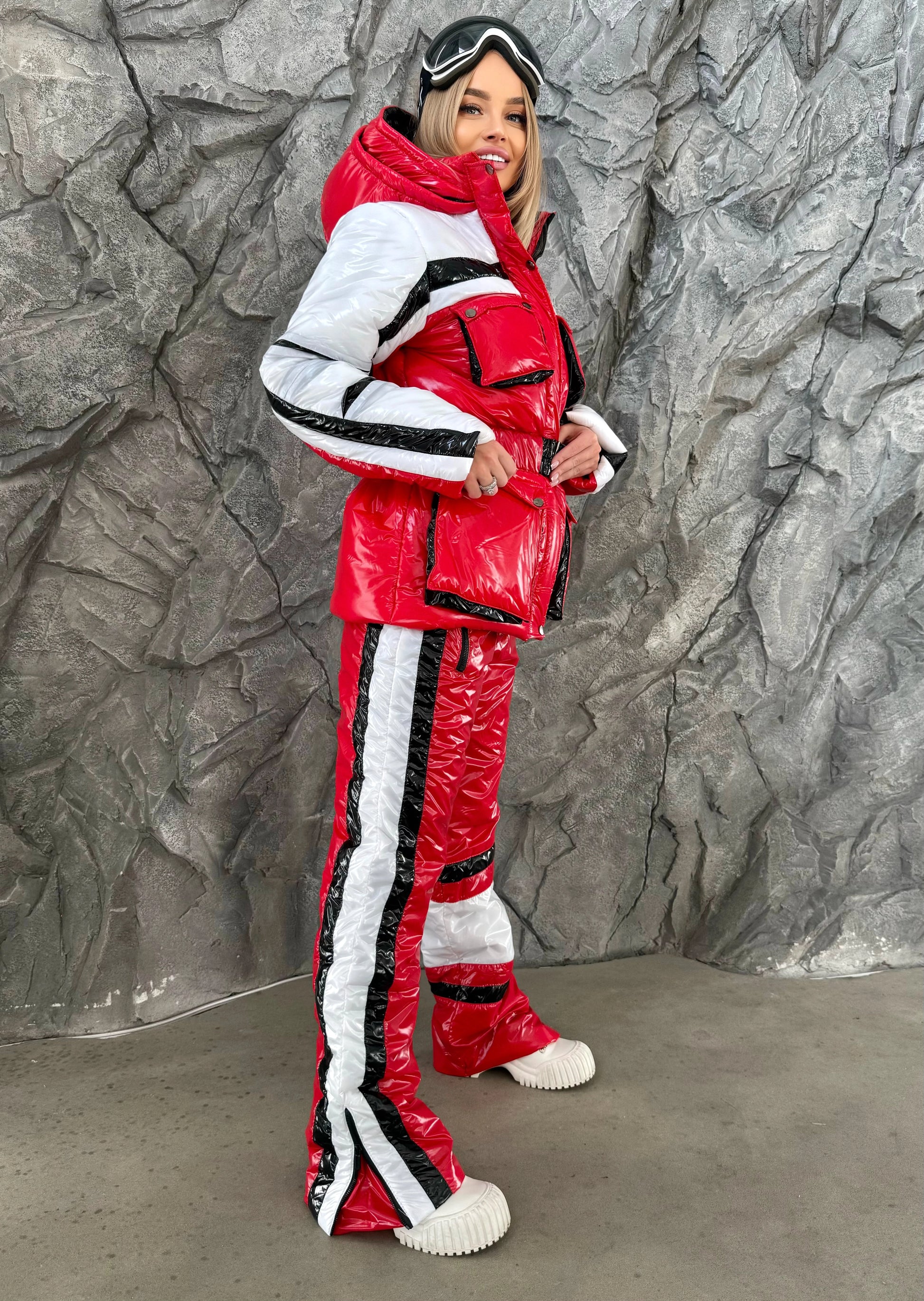 Women’s Ski Suit – One Piece Snow Suit FREYA RED