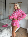 Women’s Summer Set Silva Oversize Shirt & Shorts Pink