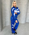 Women’s Retro 90s Tracksuit — Blue Classic