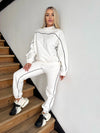 Women’s Warm Knit Tracksuit – Alexia White