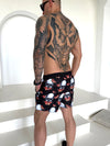 Men’s Swimshorts Skull Butterflies – Black