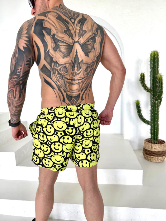 Men’s Swimshorts Smiles – Yellow