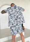 Men’s Beach Set Dollars – White Black