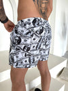 Men’s Swimshorts Dollars – White