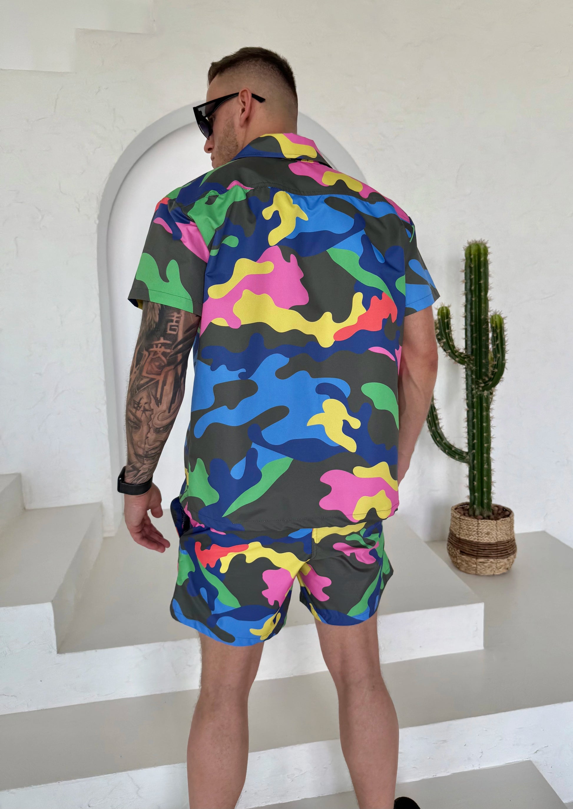 Men’s Beach Set Camo Bright – Multicolor
