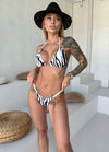 Women’s Swimsuit Tango Zebra Bikini – White