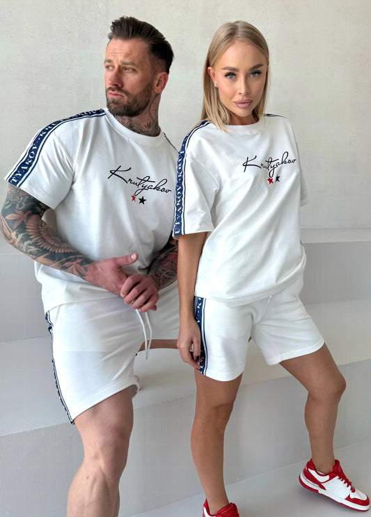 COUPLE SUITS LENNY – WHITE (SHORTS SET)
