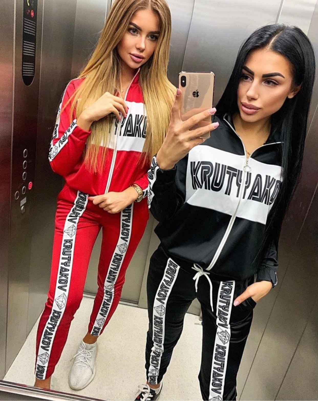 Women’s Stylish Tracksuit Red – Diamond