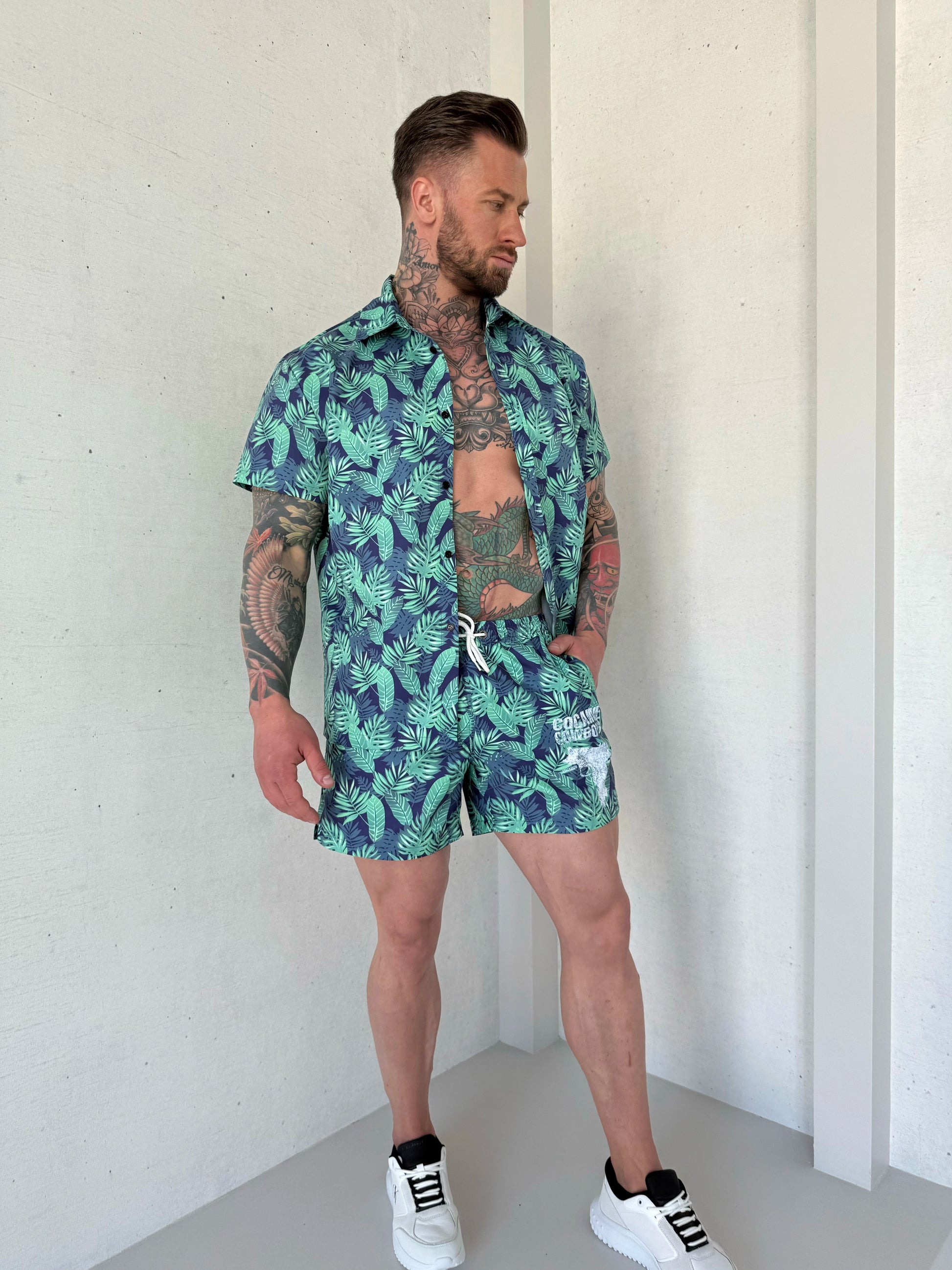 Men’s Beach Set Cocaine Cowboys – Green