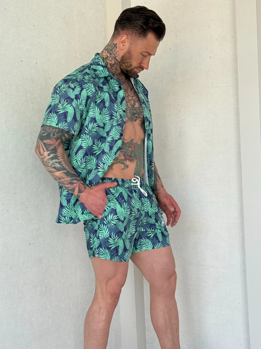 Men’s Beach Set Cocaine Cowboys – Green