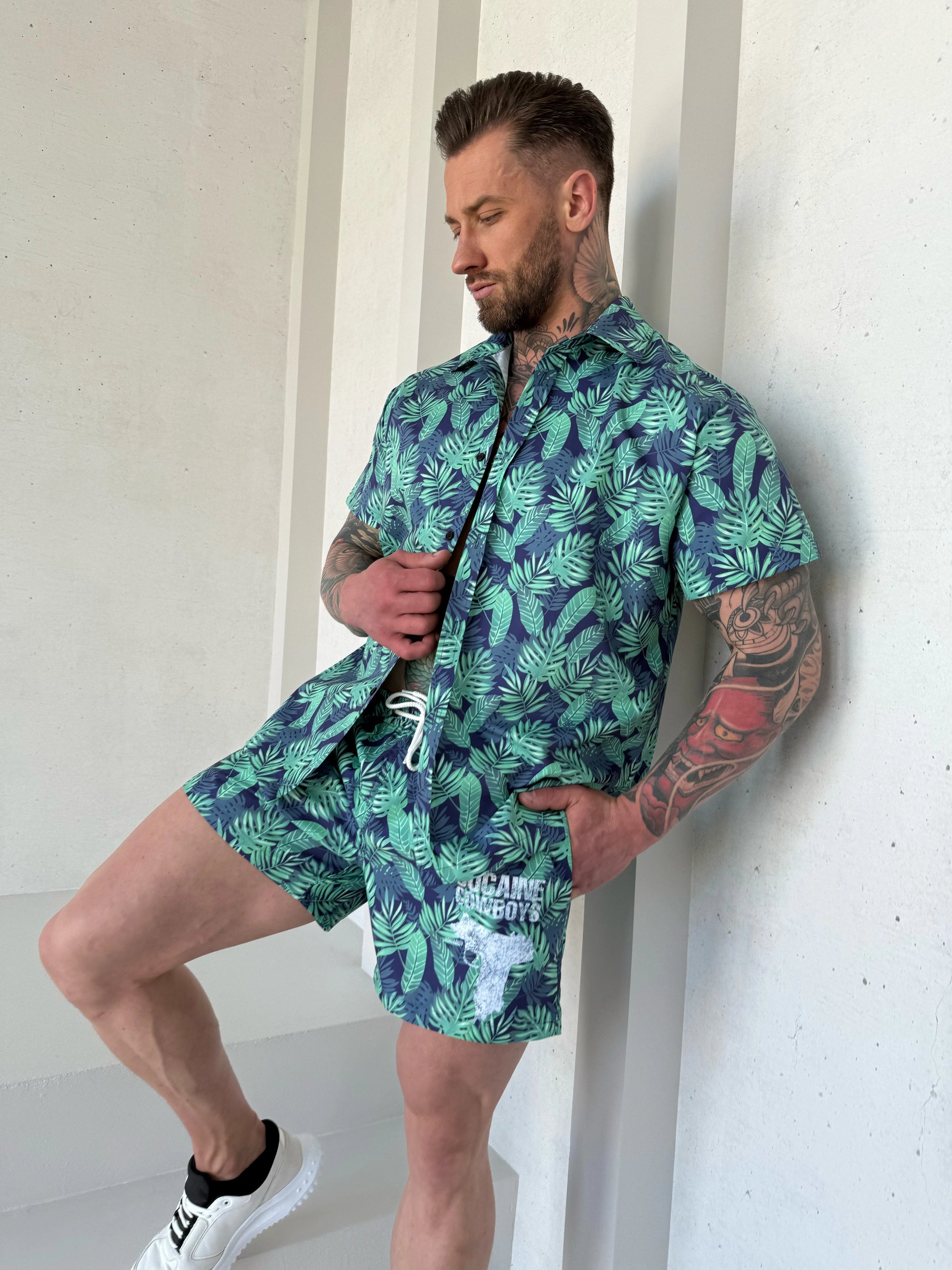 Men’s Beach Set Cocaine Cowboys – Green