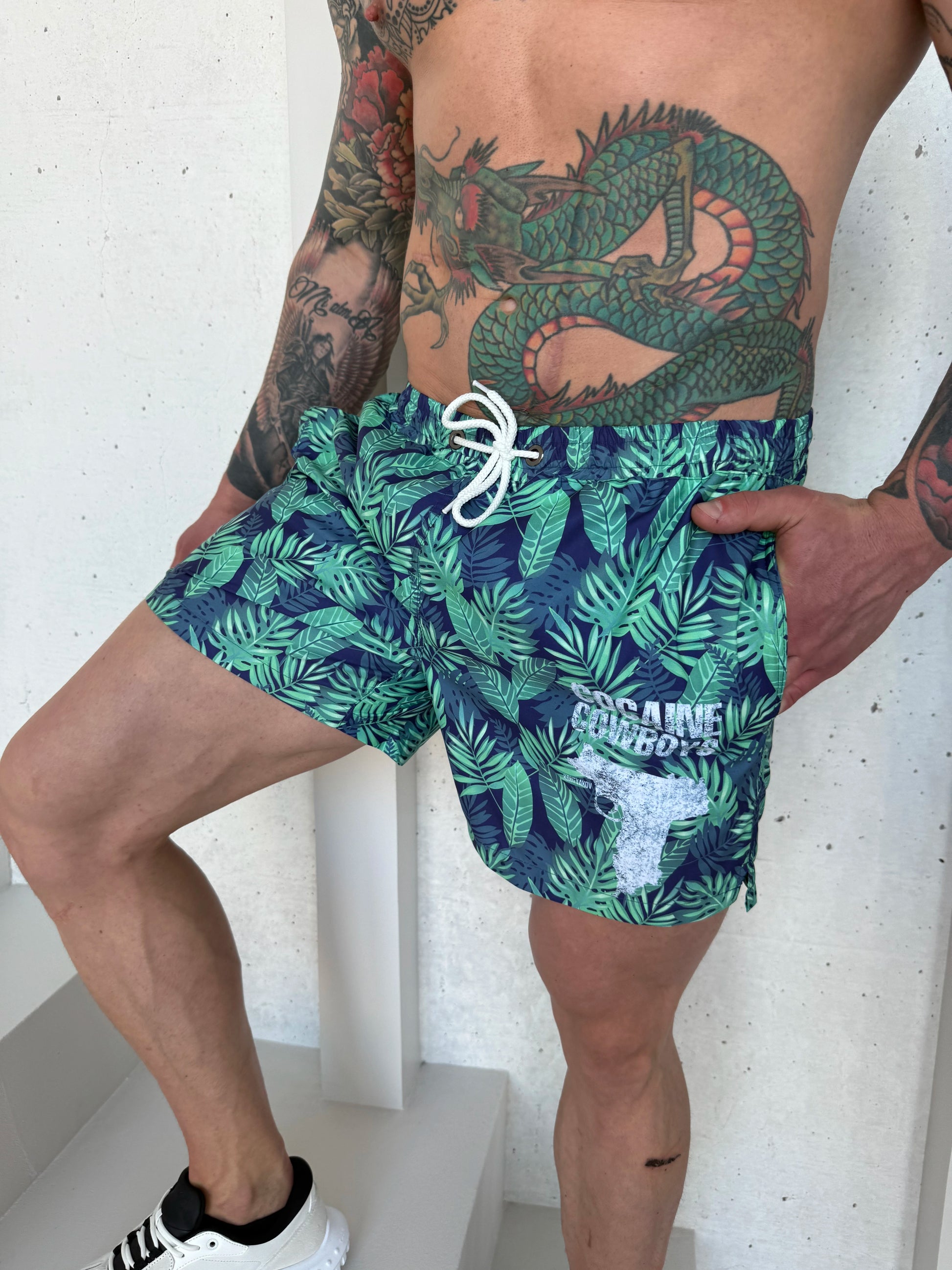 Men’s Beach Set Cocaine Cowboys – Green