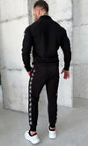 Men’s Tracksuit Howard – Black Faux Leather Panel