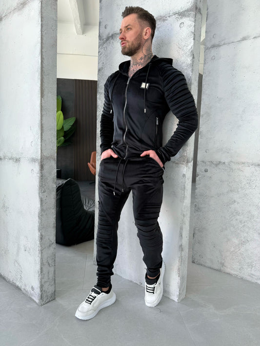 Men’s Tracksuit Relief Velour – Black