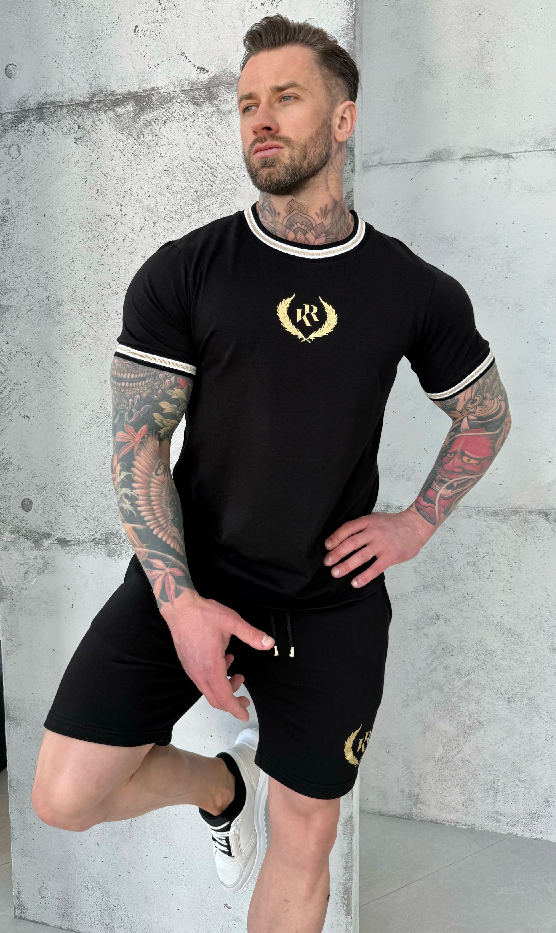 Men’s Summer Suit Laurel — Black/Gold