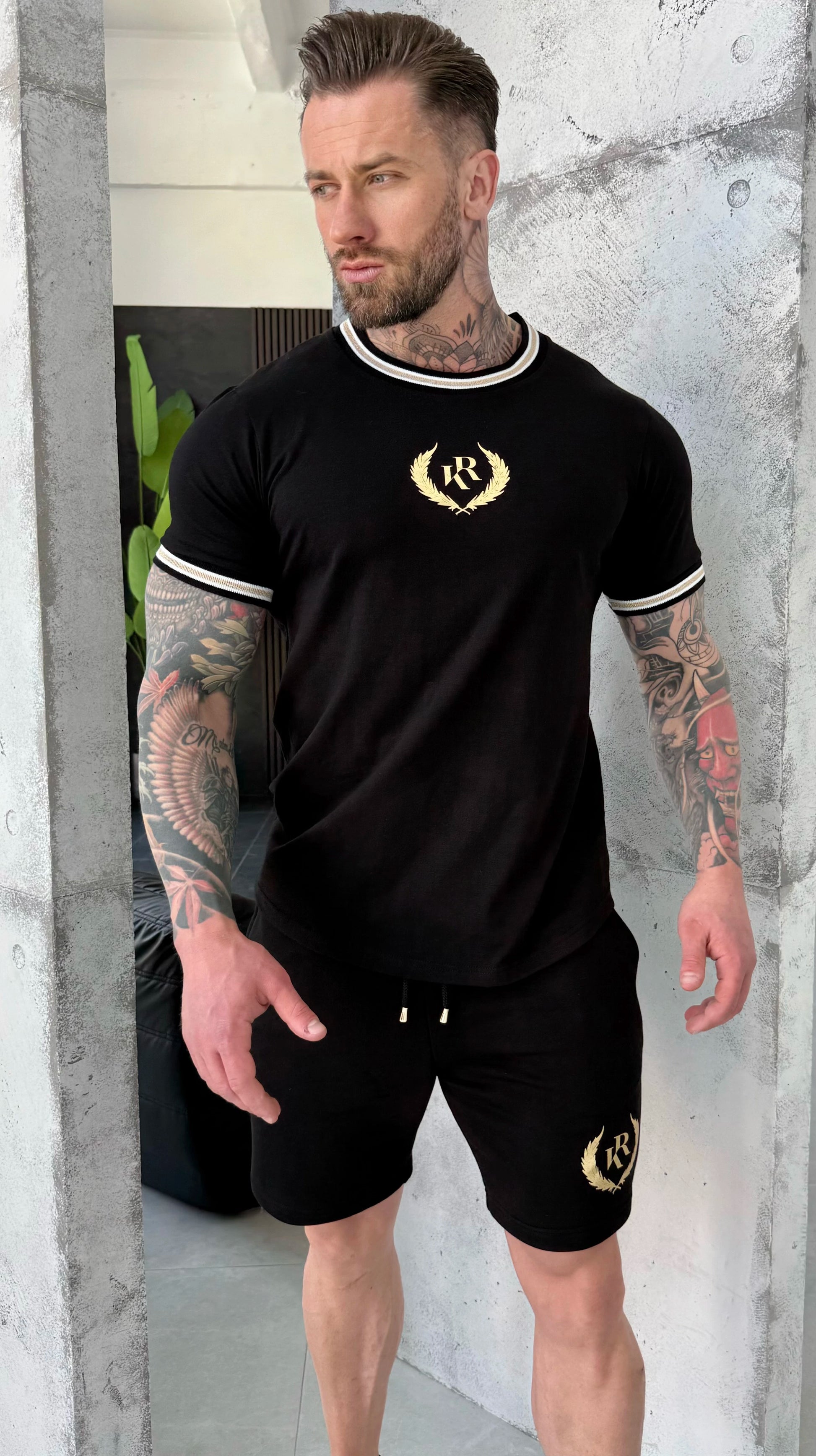 Men’s Summer Suit Laurel — Black/Gold