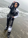 Women’s Ski Suit – One Piece Snow Suit FREYA BLACK GLOSS