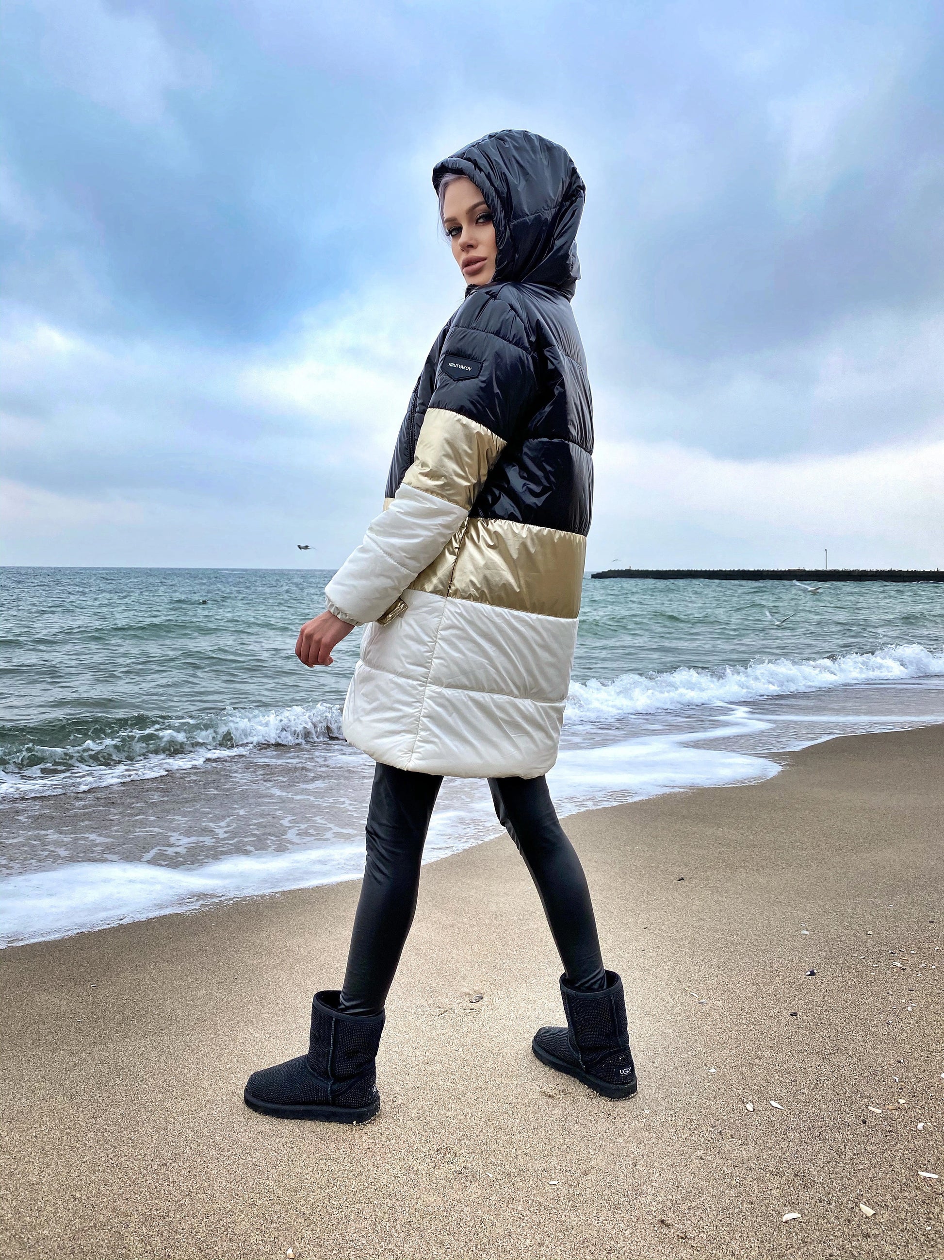 Women’s Long Winter Puffer Jacket – Dendy