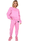 Women’s Reverse Seam Tracksuit – Inva Pink