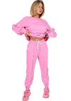 Women’s Reverse Seam Tracksuit – Inva Pink