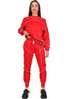 Women’s Reverse Seam Tracksuit – Inva Red