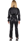 Women’s Eco-Leather Jumpsuit Kaya Black