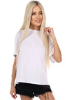 Women’s T-Shirt Kvitka Crystal-Embellished White