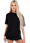 Women’s T-Shirt Kvitka Crystal-Embellished Black