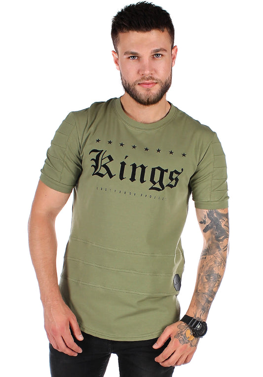 Men’s T-Shirt Kings Quilted — Khaki