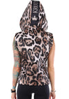 Women’s Leopard Puffer Vest Leo Classic