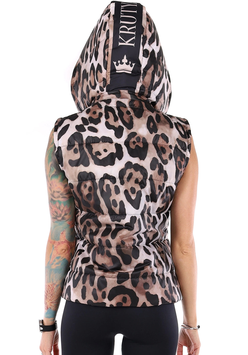Women’s Leopard Puffer Vest Leo Classic