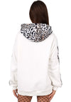 Women’s Hoodie Leonia — White Leopard Trim