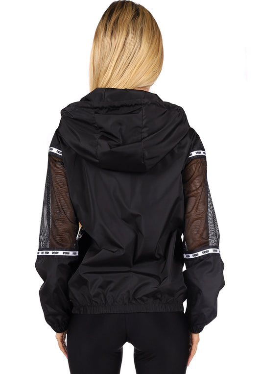 Women’s Mesh-Panel Windbreaker Limra Black