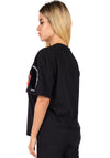 Women’s T-Shirt Lips Leo Black