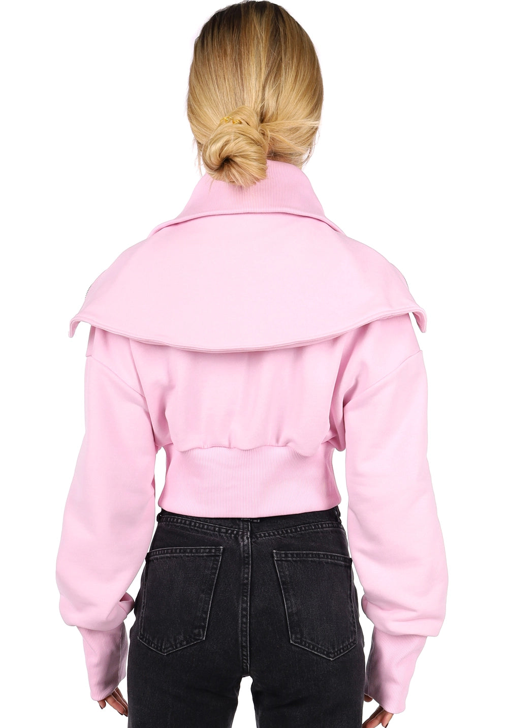 WOMEN’S CROP SWEATSHIRT LUCIA — PINK