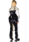 Women’s Shiny PVC Tracksuit – MNKLLY Gold