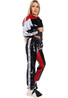 Women’s Shiny PVC Tracksuit – MNKLLY Red