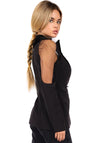 Women’s Mesh-Sleeve Jacket Nice Black