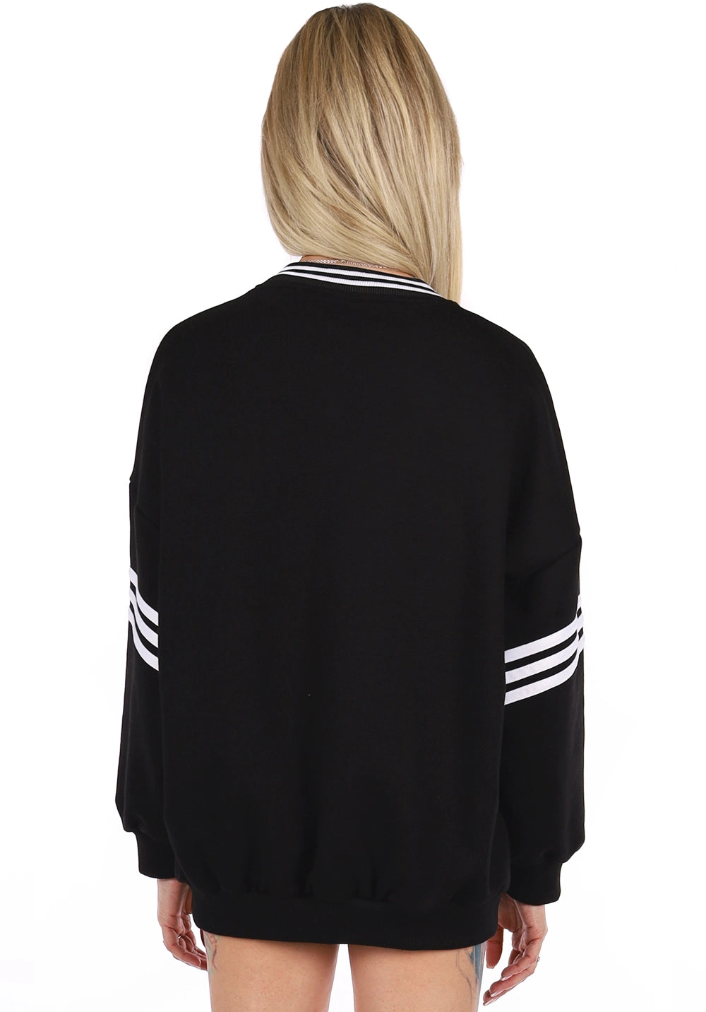 WOMEN’S OVERSIZE SWEATSHIRT PARADISE — BLACK