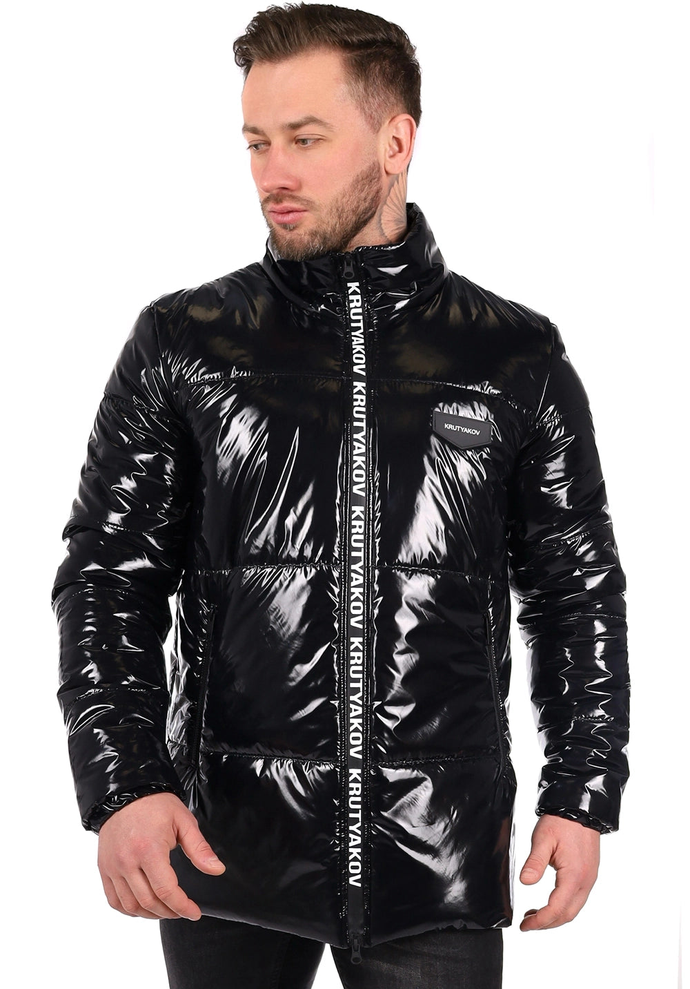 Men’s Winter Shiny Jacket Primo — Black