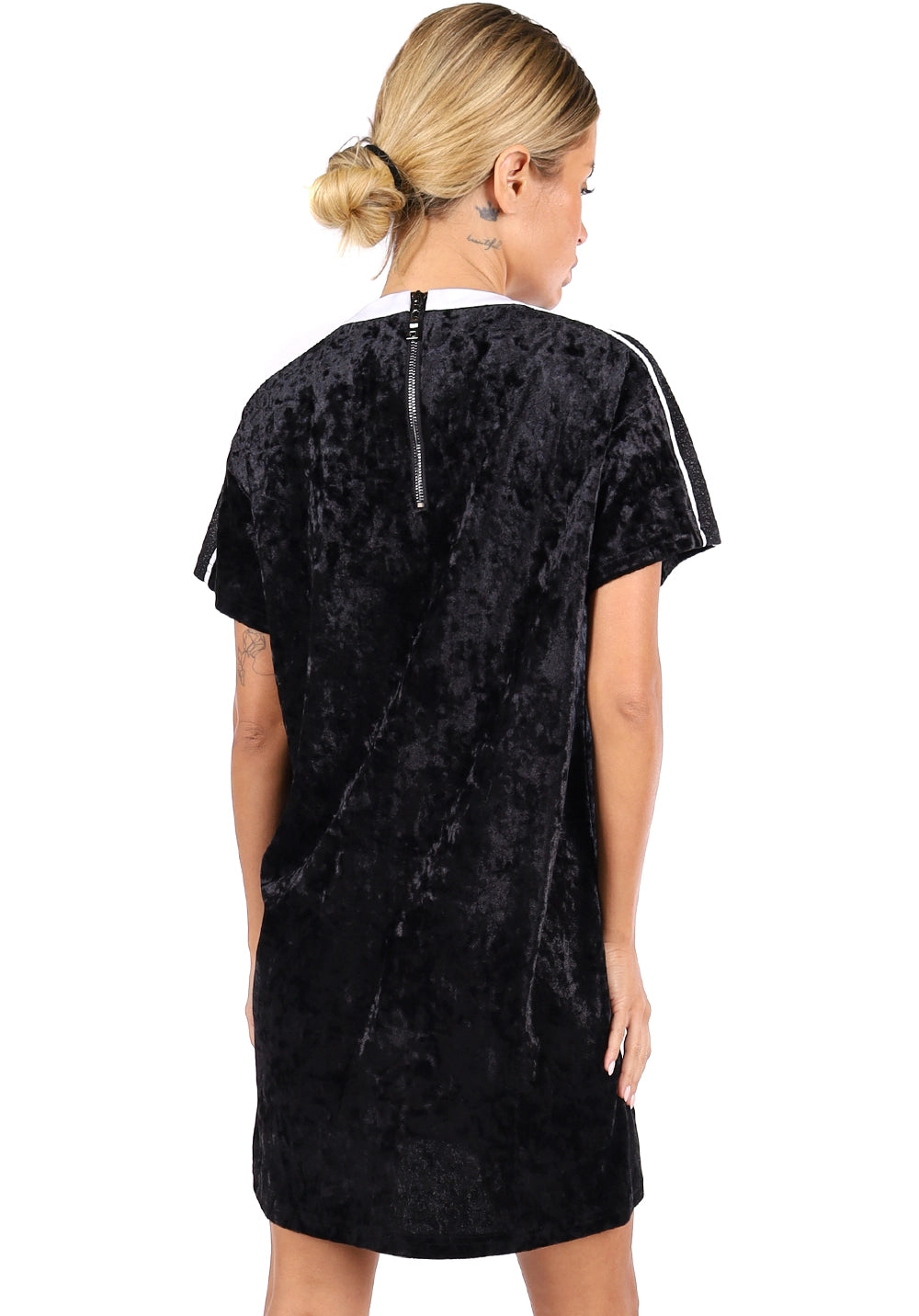 Women’s Velour Dress Queens Black