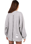 WOMEN’S OVERSIZE SWEATSHIRT REBEL WOLF — GREY