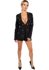 Women’s Blazer Shorts Suit Rings Gold Black