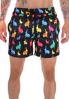 Men’s Swimshorts Rabbits – Black Multi