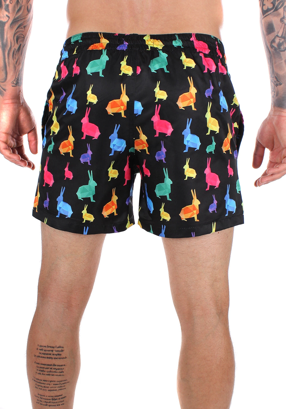 Men’s Swimshorts Rabbits – Black Multi