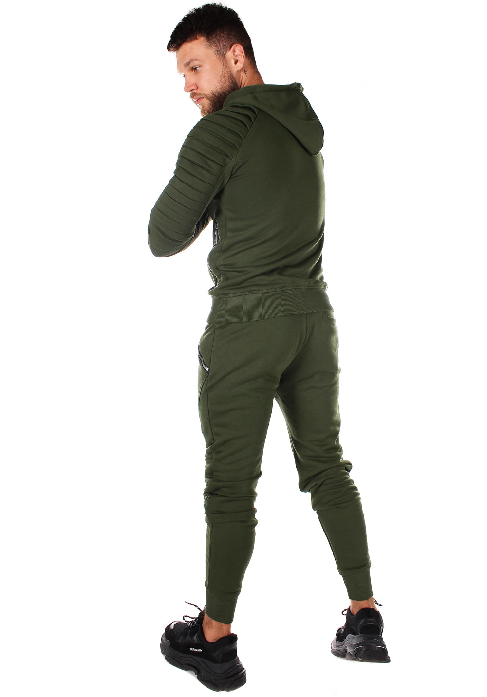 Men’s Knit Tracksuit Relief – Khaki