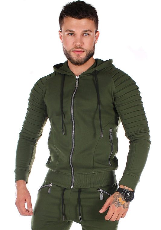 Men’s Knit Tracksuit Relief – Khaki