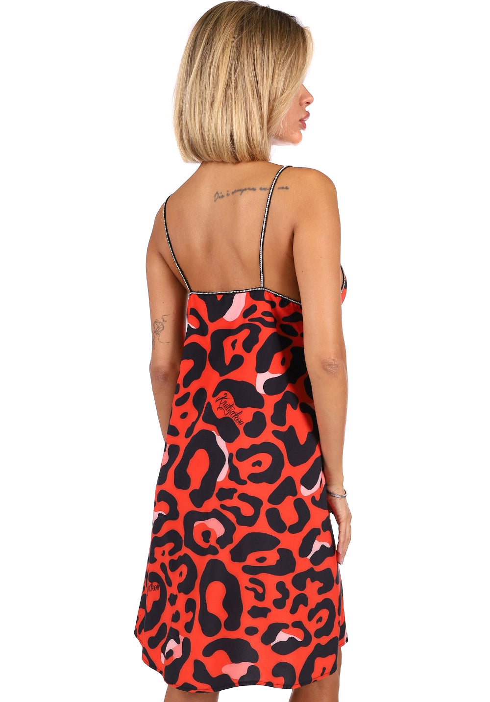 Women’s Safari Dress Red Leopard