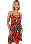 Women’s Safari Dress Red Leopard